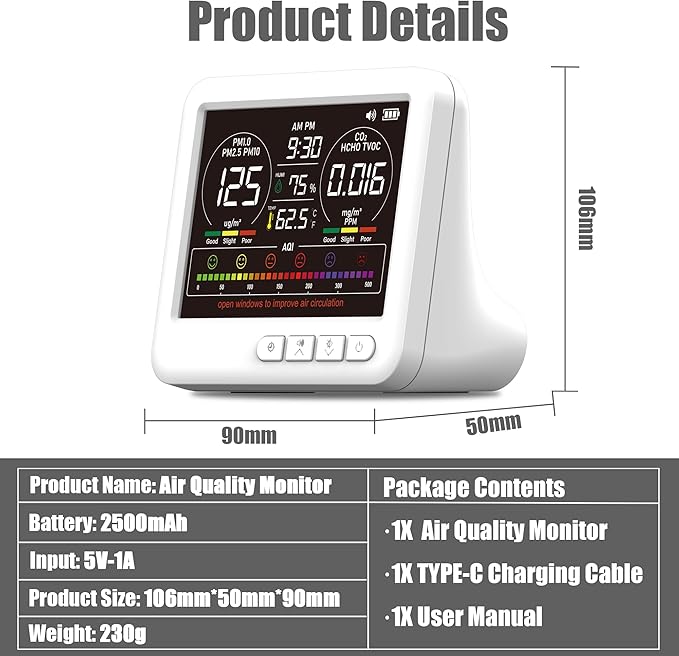 Professional Indoor Air Quality Monitor - Image 8