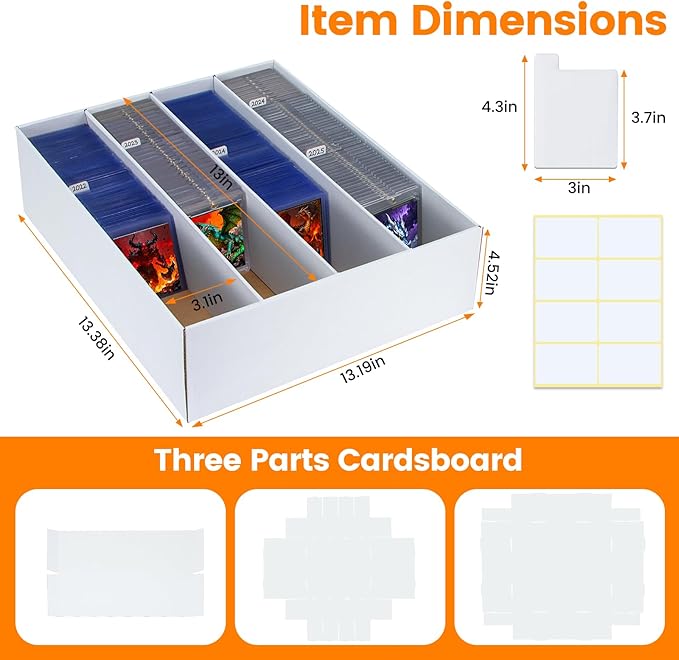 4 Pack Trading Card Storage Box - Image 2