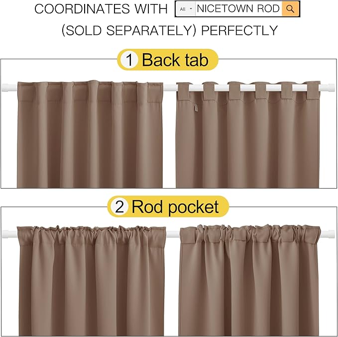 NICETOWN Blackout Curtain Panels - Image 3
