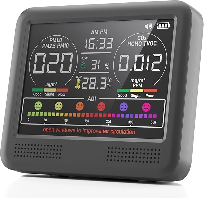 16-in-1 Air Quality Monitor Indoor by PERFORMANCEGURU