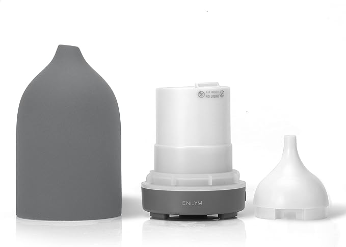Aromatherapy Essential Oil Diffuser, 9 Colors Mood Light, 4 Timer Stone - Image 5