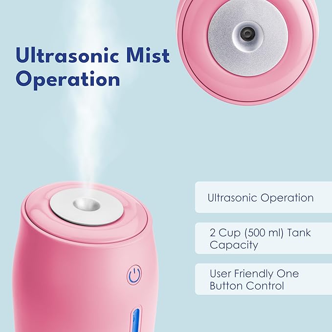 LivePure Cool Mist Humidifiers for Bedroom. Small Humidifier for Babies - Image 6