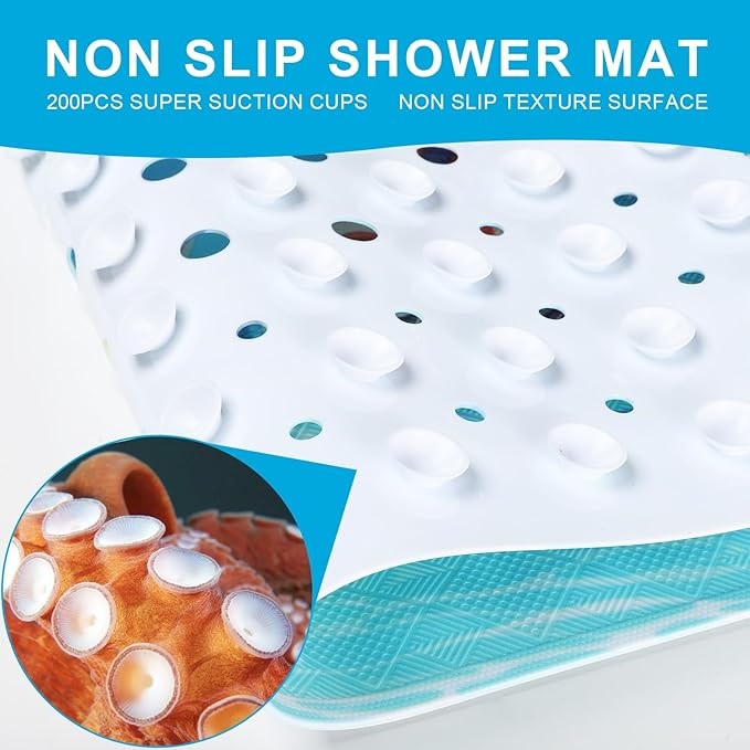 XIYUNTE Baby Bath Mat for Tub Non Slip Kids Bath Mat - Image 3