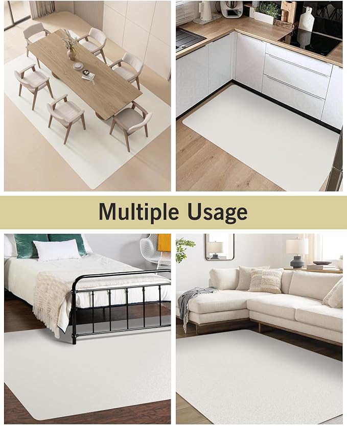 Soft Plastic Floor Mat for Under Dining Table, Non-Slip Multi-Pupose Floor - Image 6