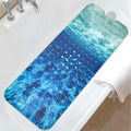 Seawater Bathtub Mat Non Slip, Ocean Waves Bath Tub Mat Baby Bath Mats by Unknown