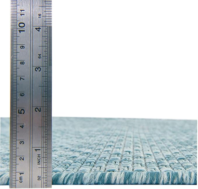 Unique Loom Collection Casual Transitional Solid Heathered Indoor/Outdoor - Image 5