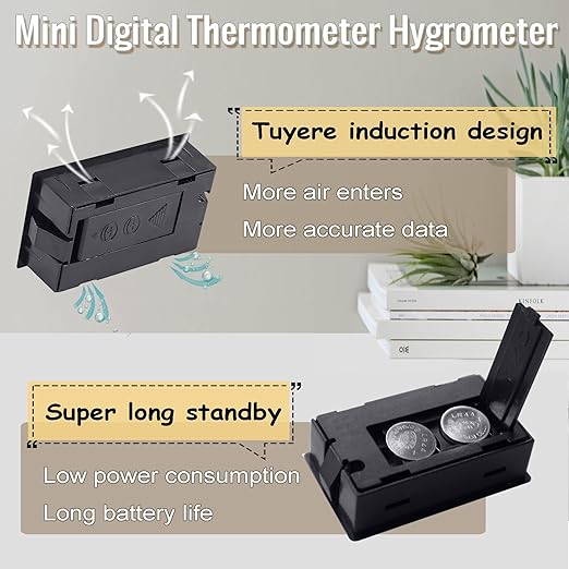 Humidity Gauge, Newlight66 Digital Hygrometer Indoor Outdoor Hygrometer - Image 4