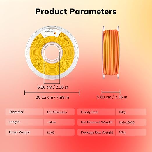 AMOLEN Matte PLA 3D Printer Filament - Image 7