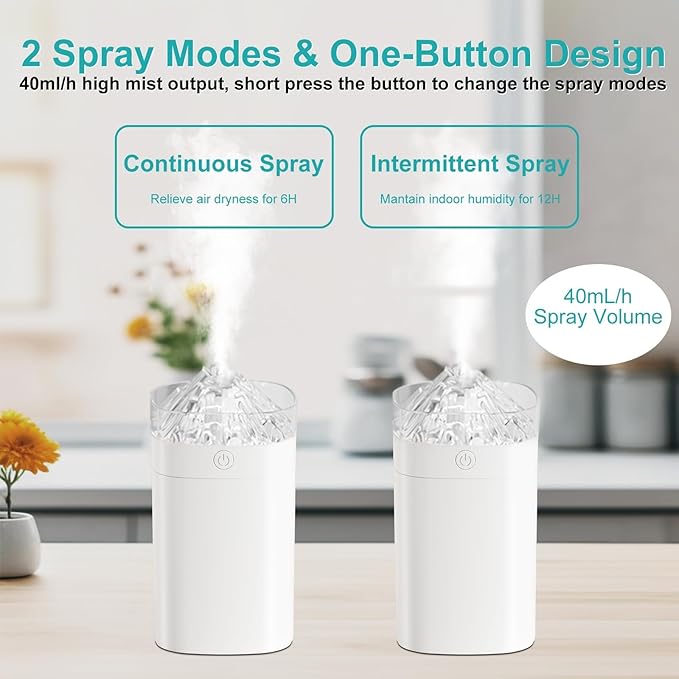 Small Humidifier, 400ml Small Humidifiers - Image 3