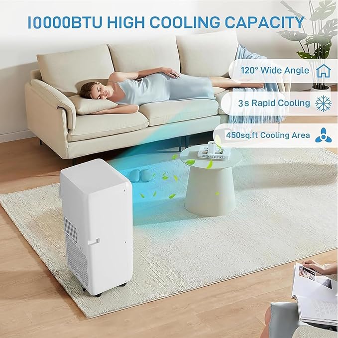 GarveeHome Portable Air Conditioner, 000 BTU Quiet AC - Image 2