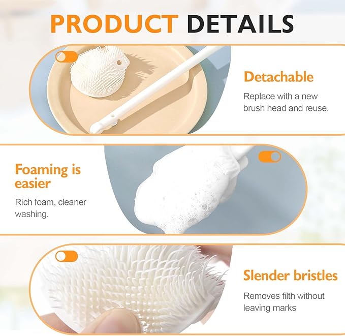 360° Flexible Silicone Bottle Brush - Image 5