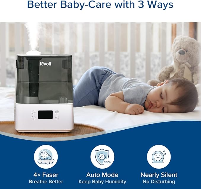 LEVOIT Humidifiers for Bedroom Large Room Home, Cool Mist Top Fill Essential - Image 7