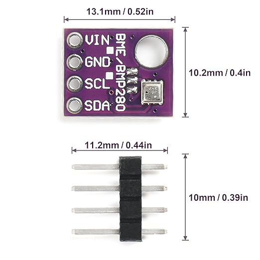3PCS BME280 5V Sensor Module Atmospheric Pressure Temperature Humidity Sensors - Image 3