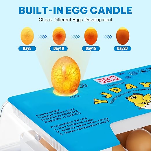 Incubators for Hatching Eggs 15-35 Eggs Incubator - Image 3