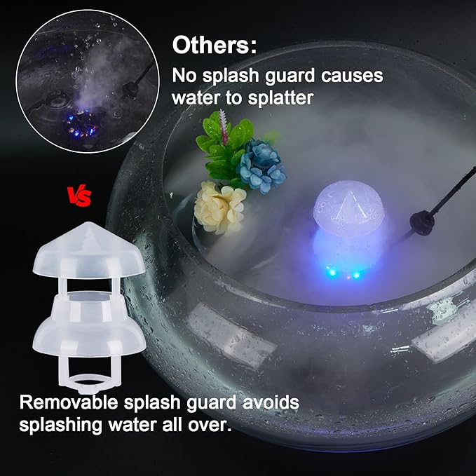 FITNATE Mist Maker, 12 LED Mister Fogger Water Fountain Pond Fog Machine - Image 3