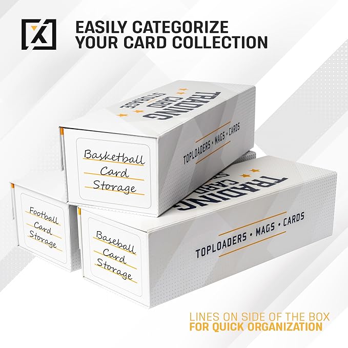 Easy Fold Trading Card Storage Box Magnetic Lid | Toploader Storage Box Fits - Image 4