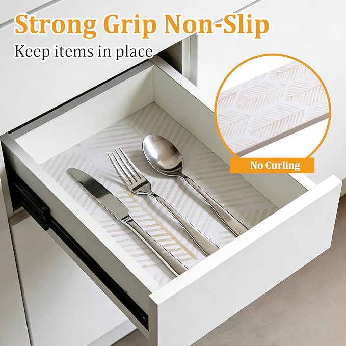 Drawer and Shelf Liner for Kitchen Cabinet, Tool Box Hexagon Waterproof Non - Image 4