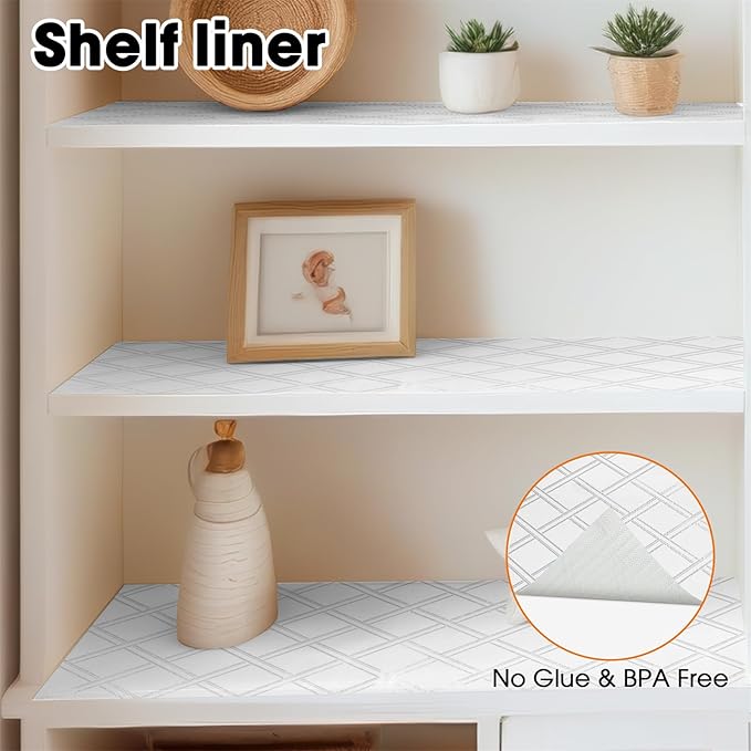 Drawer and Shelf Liner for Kitchen Cabinets Non-Adhesive, Non-Slip Cabinet - Image 9