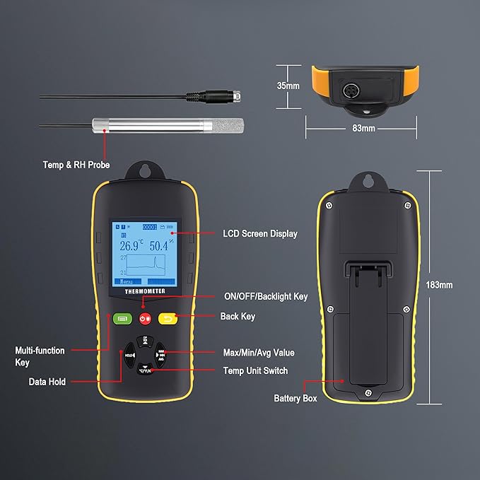 Tzone Temperature Humidity Data Logger USB Temp Recorder - Image 8