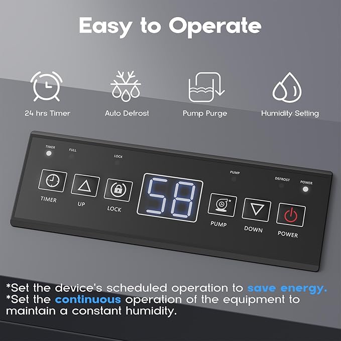 Andte 190 Pints Commercial Dehumidifier - Image 4