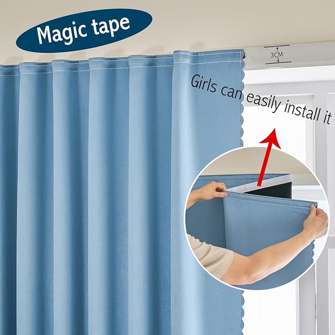 Magic Tape Stick on Portable Curtains - Image 8