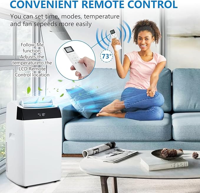 14, 000 BTU Portable Air Conditioner Cools up to 750 Sq.Ft, 3-in-1 Quiet - Image 3