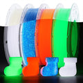 AMOLEN Glow in The Dark 3D Printer PLA Filament Christmas Bundle, Glow Filament by AMOLEN
