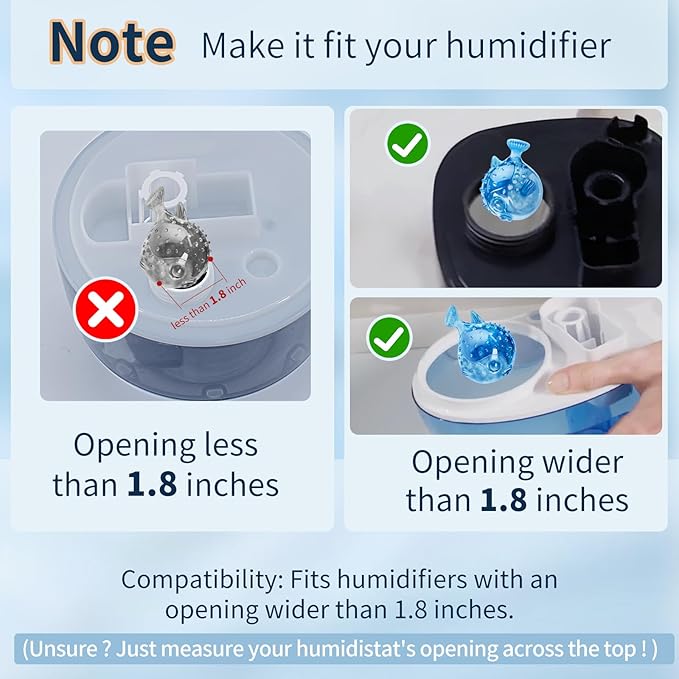 12-Pack Universal Humidifier Cleaning Fish Compatible - Image 2