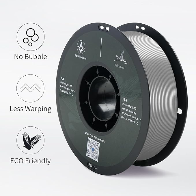 PLA 3D Printer Filament, Dimensional Accuracy +/- 0.02 mm, 1 kg Spool, 1.75 - Image 3