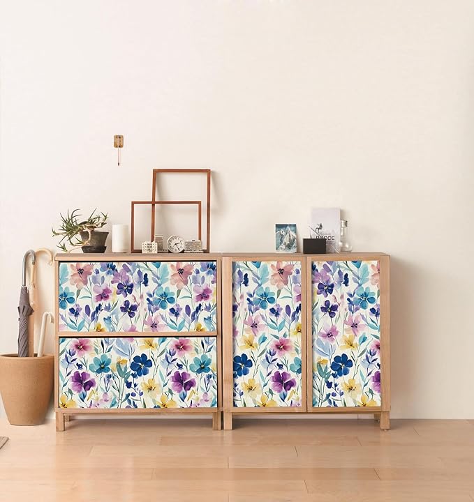 Boho Chic Botanical Shelf Liner Contact Paper Peel and Stick Floral Contact - Image 2