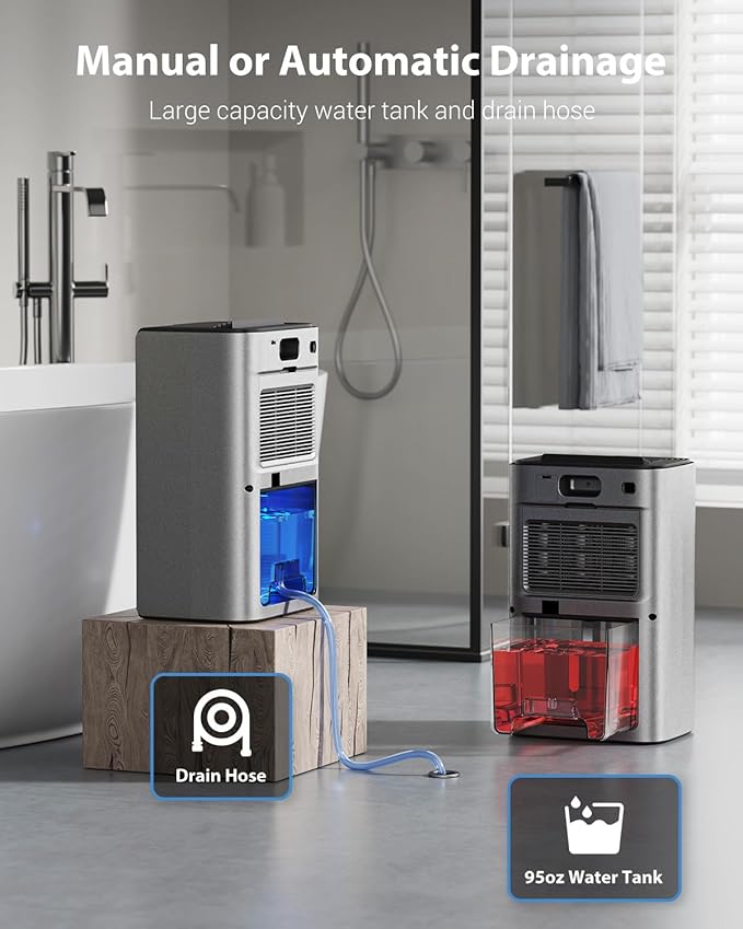 95oz Dehumidifiers for Home, 1000 Sq.Ft Dehumidifier - Image 7