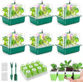 Seed Starter Tray with Grow Light, 72 Cells Indoor Seed Starter Kit, Flexible by Ryscam