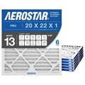 Aerostar 20x22x1 MERV 13 Air Filter, ACTUAL SIZE, Air Conditioning & Furnace by AirFiltersDelivered