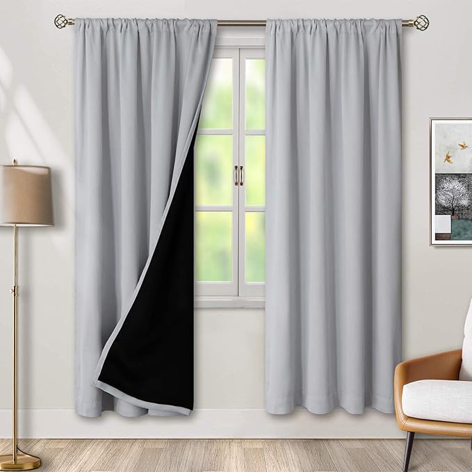 BGment Full Blackout Curtains for Living Room 84 Inch Length 2 Panels Set by BGment