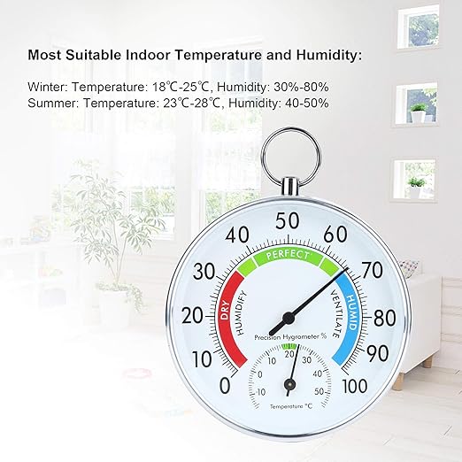 Greenhouse Temperature High Grow Meter, Indoor Thermometer Hygrometer Wall - Image 6