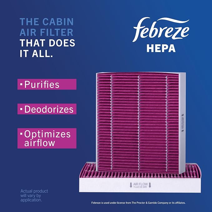 Febreze Odor Control HEPA Cabin Air Filter by PUREFLOW RZ18107H Fits 2009-2019 - Image 4