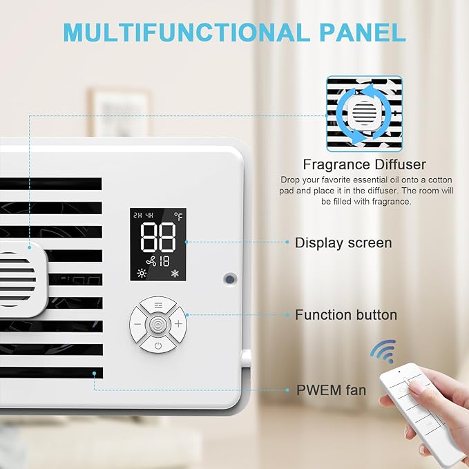 Register Booster Fan for 4" x 10" Vents Only, 10 Speeds to Control Cool & Warm - Image 4