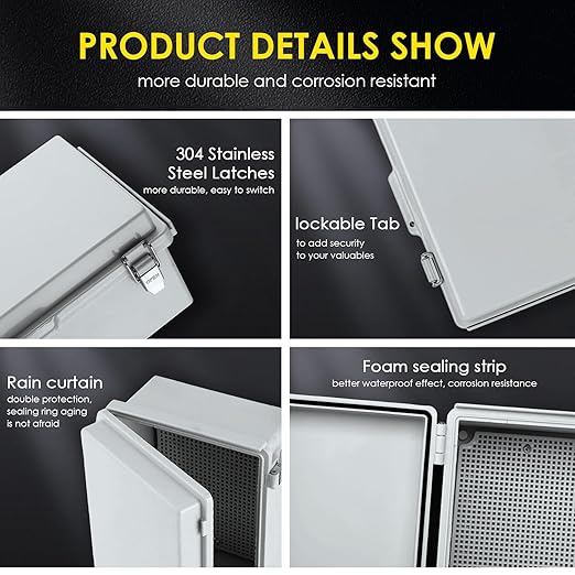 Waterproof Electrical Junction Box Outdoor, IP67 Plastic Weatherproof - Image 4