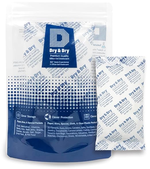 Dry & Dry 300 Gram Silica Gel Packets, Desiccant Packs, Silica Gel by DryDry