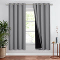 NICETOWN Silver Grey Full Shade Curtain Panel, Energy Smart & Noise Blocking by NICETOWN