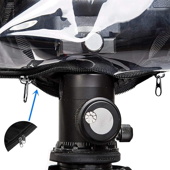 WANBY Waterproof Camera Rain Cover Professional Soft Black Camera Rain Covers - Image 7