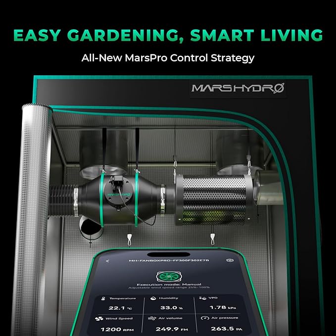 MARS HYDRO 2025 New Version iFresh 6 Inch Smart Inline Fan Combo, - Image 9