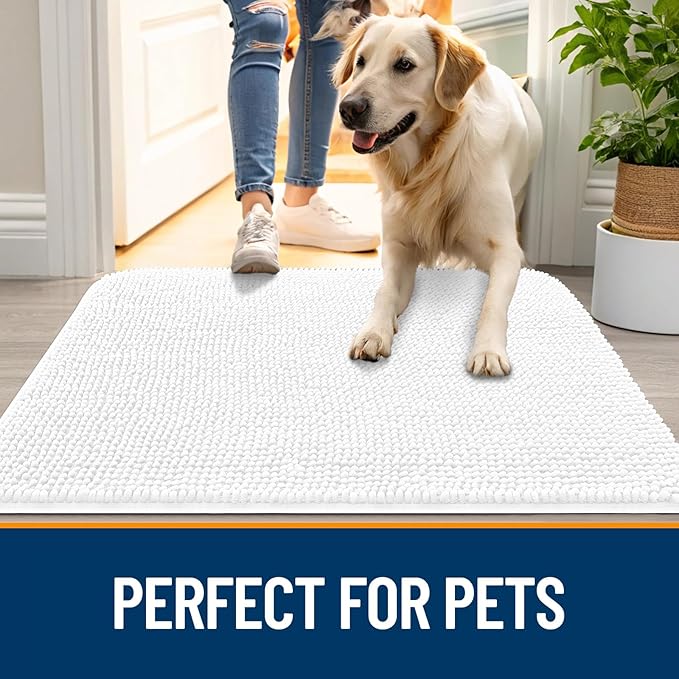 OLANLY Dog Door Mat for Muddy Paws 70x24, Absorbs Moisture and Dirt, Absorbent - Image 6