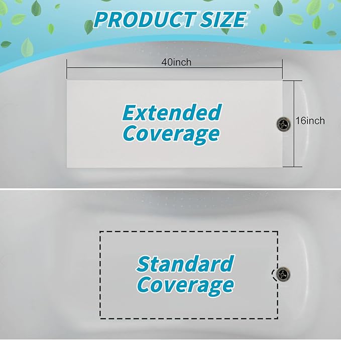 16" x 40" Non Slip Bathtub Mat - Image 3