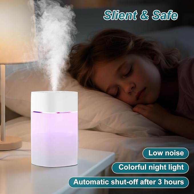 Small Humidifier for Plant, Cool Mist Mini Humidifiers for Bedroom, Desk - Image 4