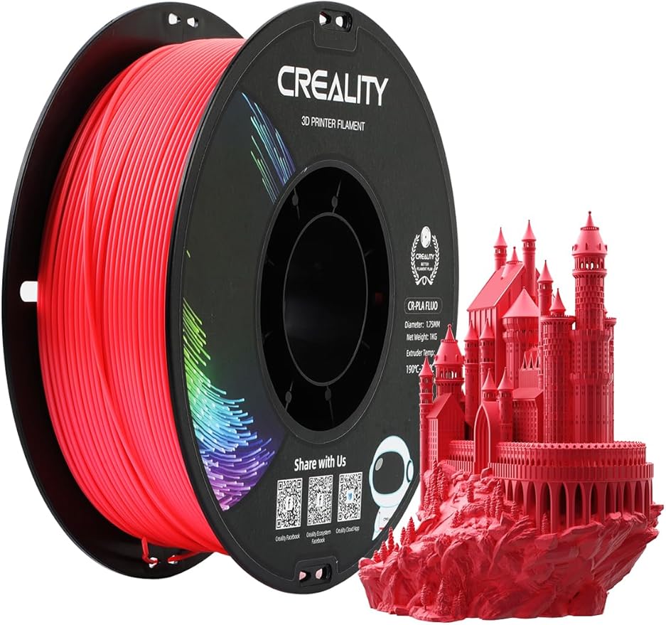 Creality PLA Filament 1.75 mm, 3D Printer Filament, 1.0kg Spool, No Warp by Creality