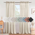 H.VERSAILTEX Natural Linen Curtains 108 Inches Long by HVERSAILTEX