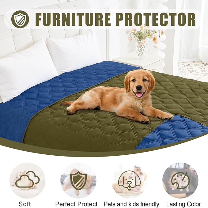 Smiry Waterproof Dog Bed Cover Pet Blanket, Soft Washable Dog Blanket - Image 8