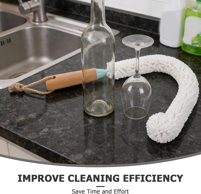 Bendable Bottle Cleaner: Long Foam Brush Cleaning Tool - Image 3