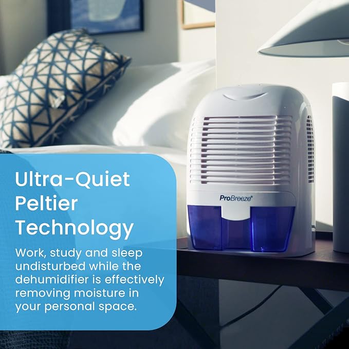 Pro Breeze Electric Mini Dehumidifier, 2200 Cubic Feet, Compact and Portable - Image 5